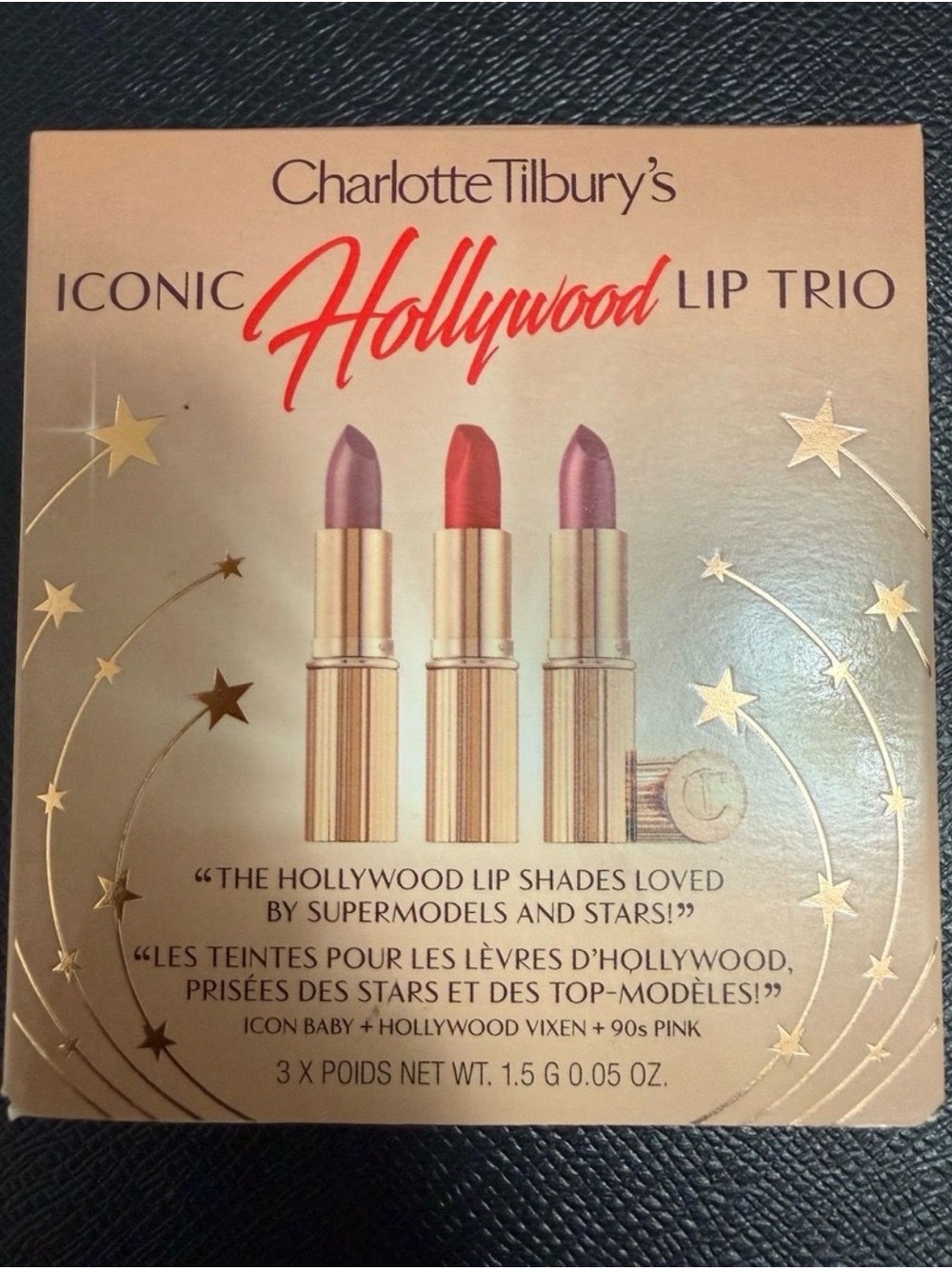 Charlotte Tilbury Iconic Hollywood Lip Trio Makeup Set